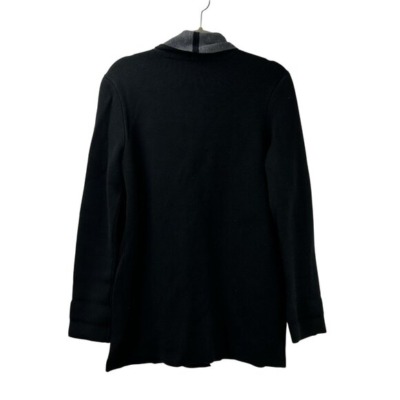 LILLA P Womens Medium Easy Sweater Jacket Cardigan Bottom Rayon Modal Blend $230 - Picture 2 of 11